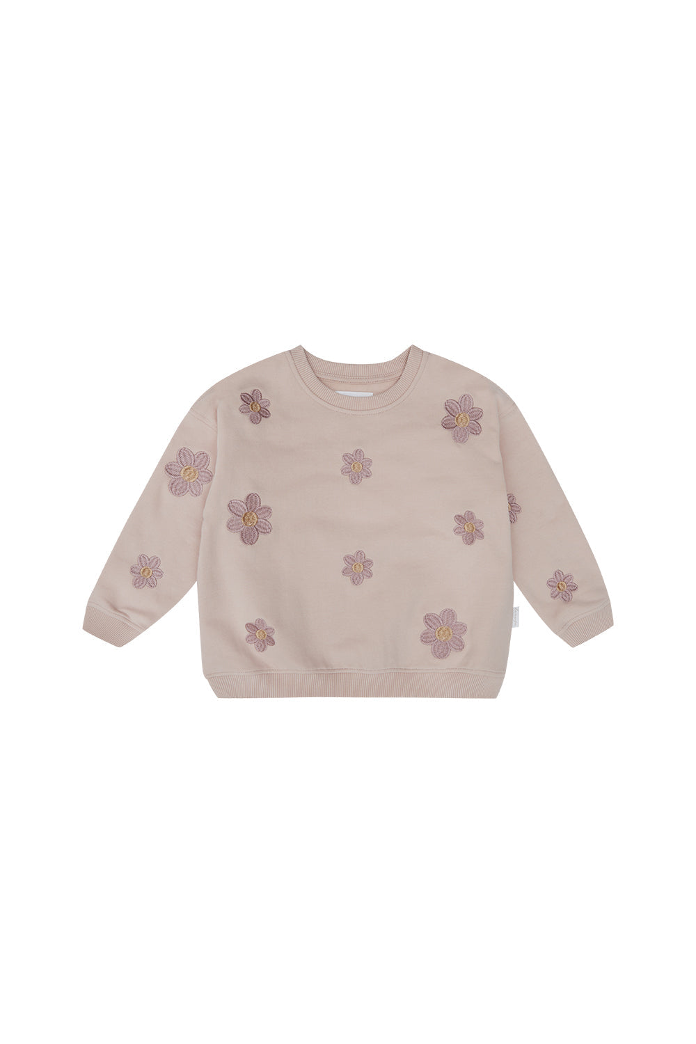 Oversized Sweatshirt 'Flower Power' mit Stickerei