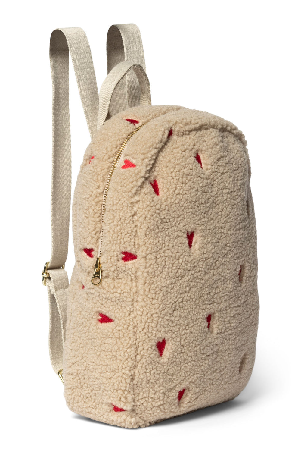 Mini Rucksack Teddy Hearts 'Ecru'