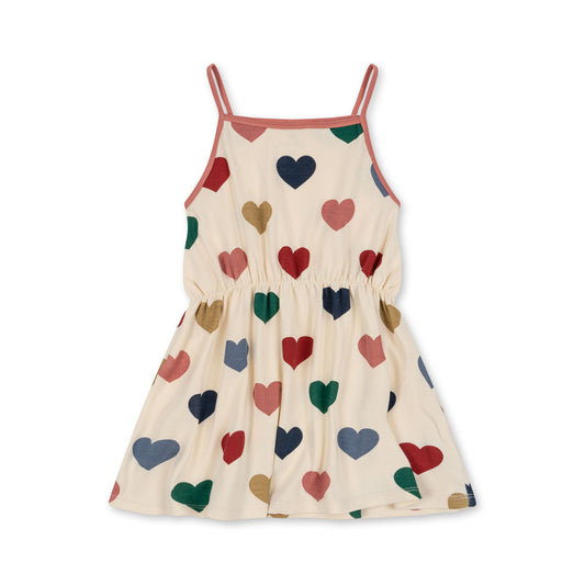 Classic Strap Dress 'Bon Coeur Coloré' - B-WARE