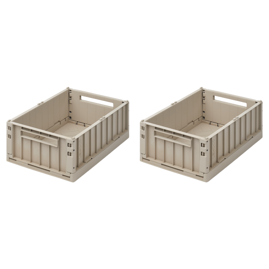 Weston Storage Box Set of 2 M 'Golden Caramel'