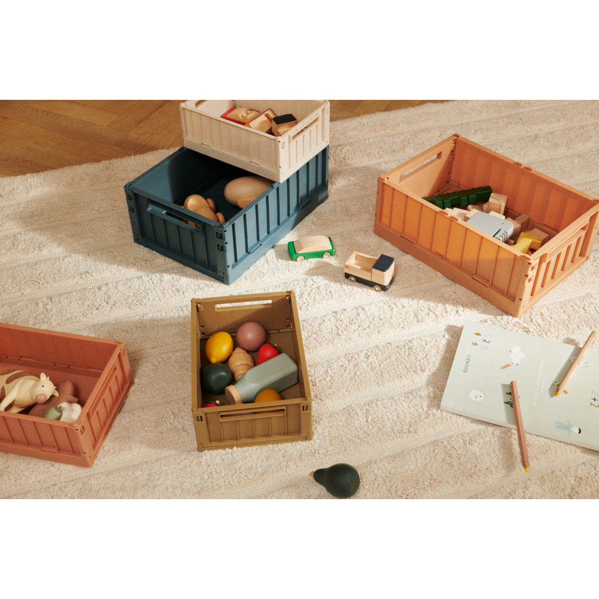 Weston Storage Box Set of 2 M 'Golden Caramel'