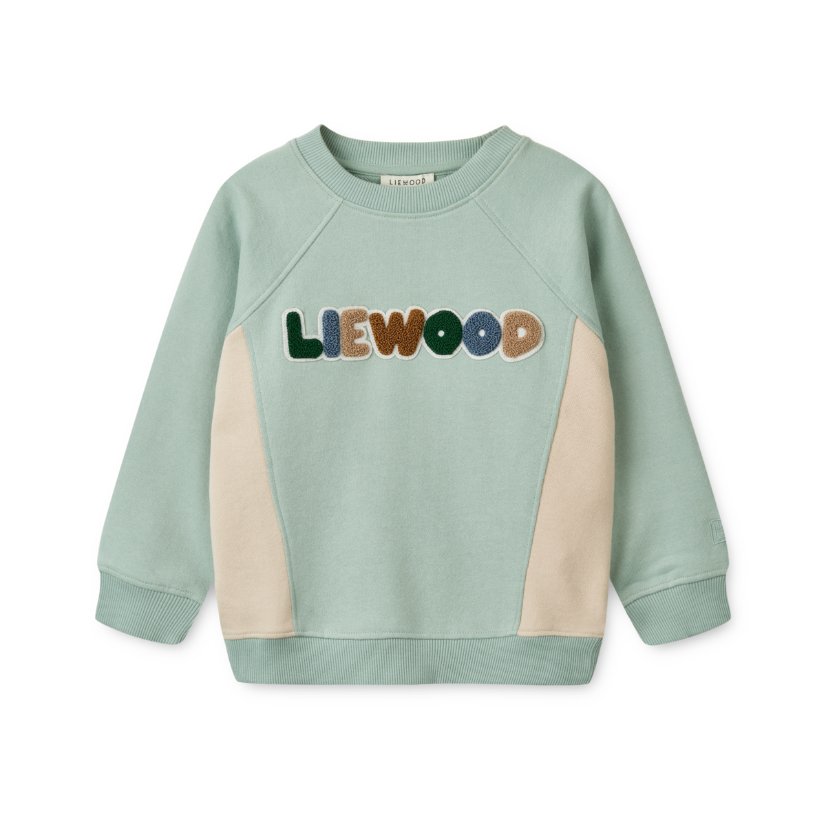 Sweatshirt Aude mit Print 'Ice Blue/ Sandy'