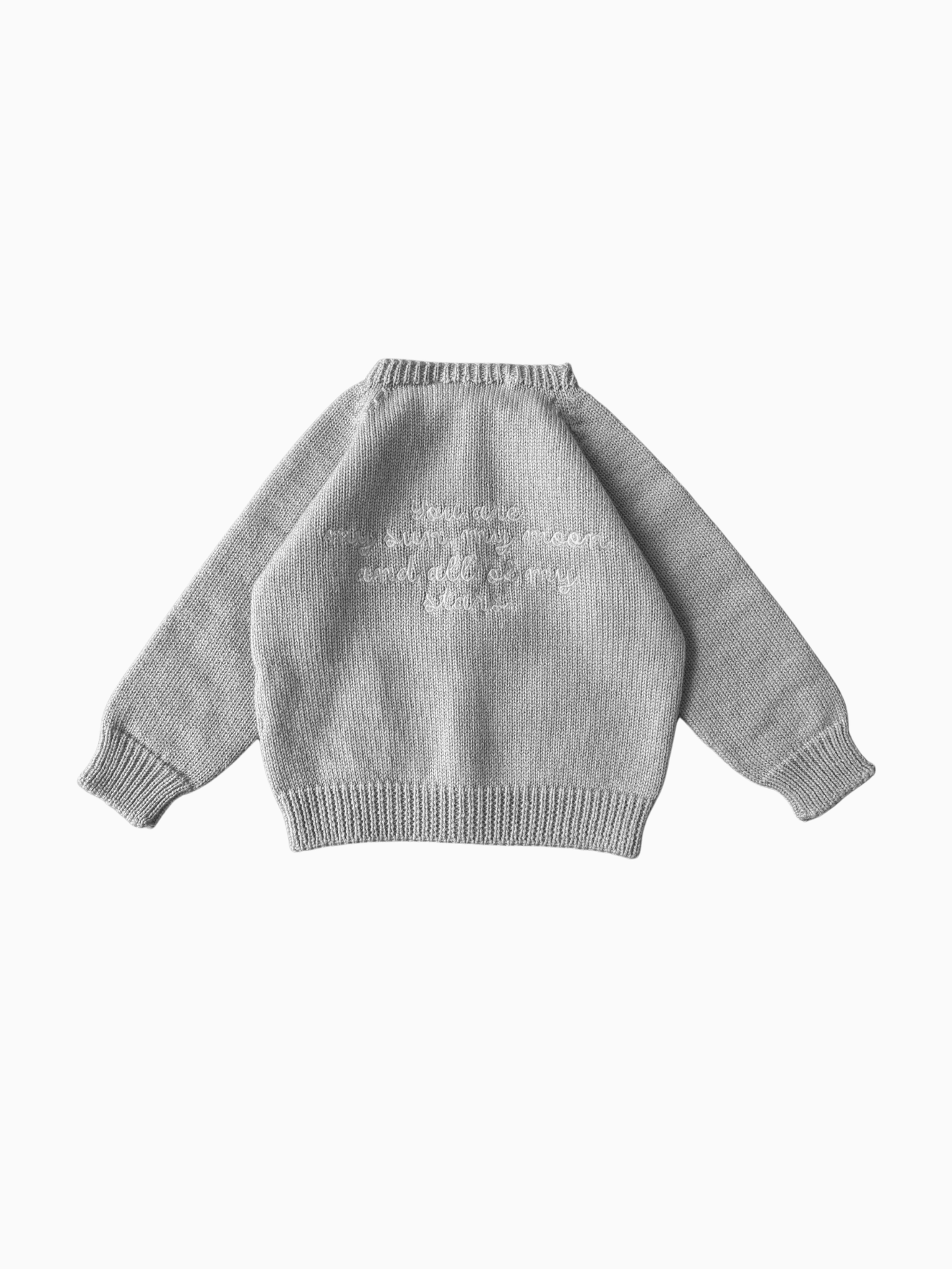 Cardigan YOU ARE MY SUN 'Grey'