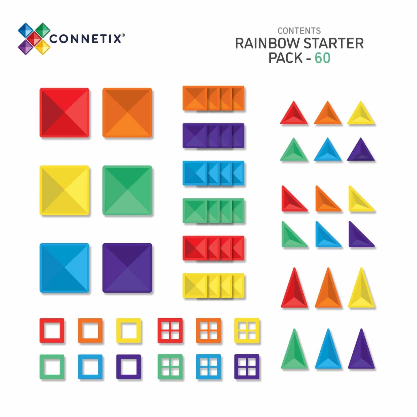 Rainbow Creative Pack (100 pieces)