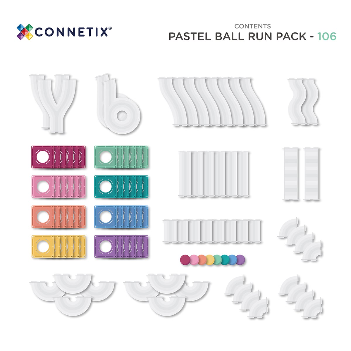 Rainbow Creative Pack (100 pieces)