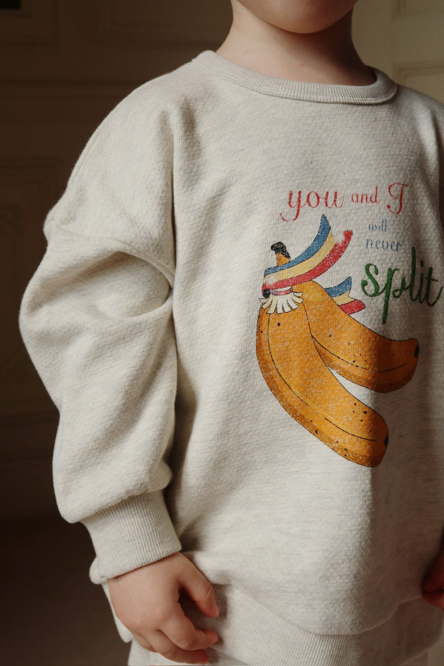 Sweatshirt Loupy Lou 'Off White Melange'