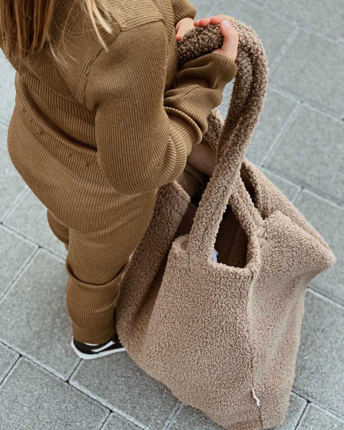 Mom Bag Teddy 'Brown' - The Little One • Family.Concept.Store. 