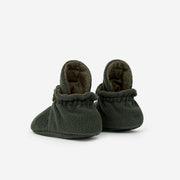 Fleece Booties 'Classic'- Olive - The Little One • Family.Concept.Store. 