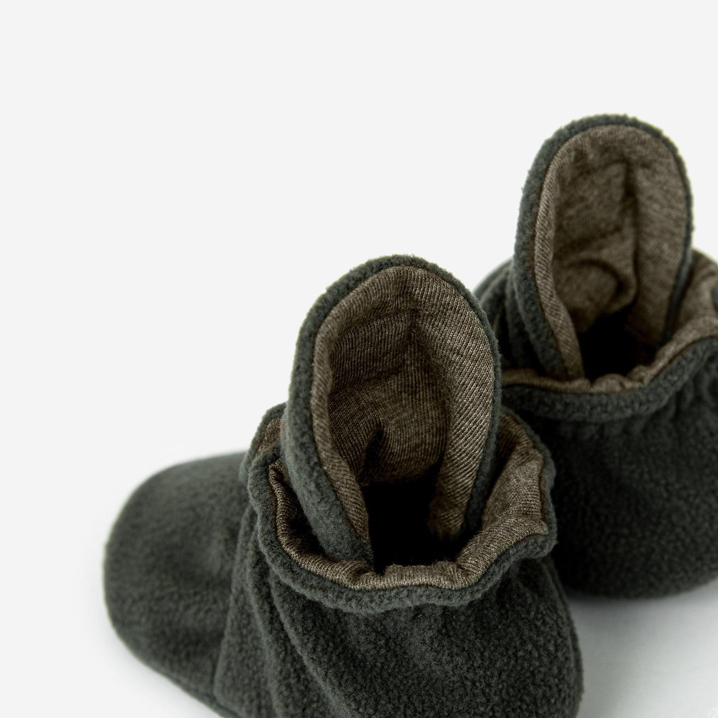 Fleece Booties 'Classic'- Olive - The Little One • Family.Concept.Store. 